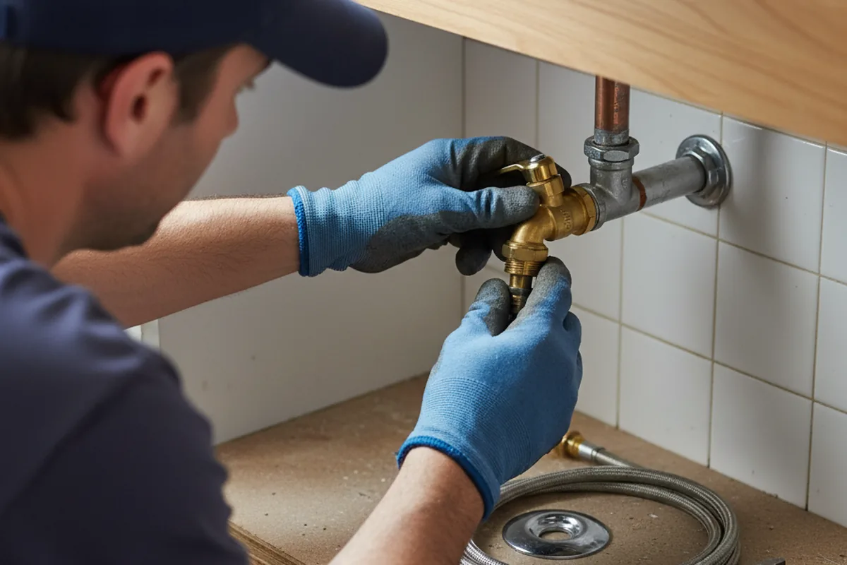 Shutoff valve and fitting work during Faucet and Fixture Repair in Waterloo